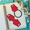 Coopay 200 Pieces Necklace Display Cards Blank Necklace Card Holder Kraft Paper Jewelry Display Hanging Cards for Necklaces, Bracelets, Jewelry Hang Tags, 4.7 x 2 Inches (Red)
